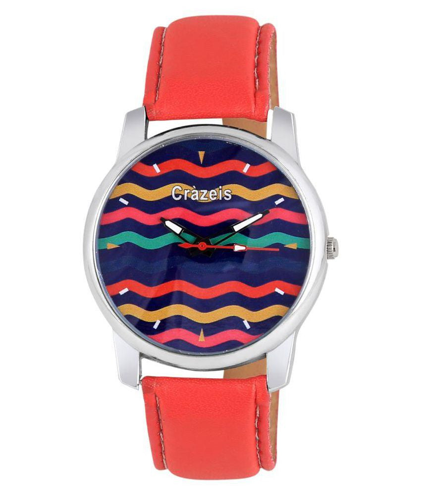 Red Analog Watch